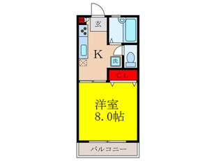 じんのうハイツの物件間取画像